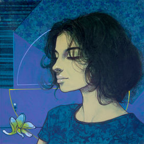 Nightfall Reverie(Beauty Series) by Ramchandra S Kharatmal , Painting | Mojarto