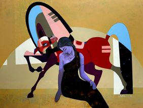 The Aesthetics of Energy BFII by Ashis Mondal, Painting | Mojarto