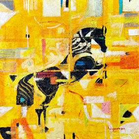 Abstract Horse Painting by K.nagarajan, Painting | Mojarto