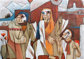 THE JOURNEY by  Nageswara Rao, Painting | Mojarto