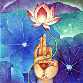 Padma Pani by Raji Pavithran, Painting | Mojarto