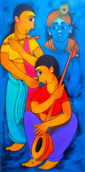 DEVOTION  by Dnyaneshwar Bembade, Painting | Mojarto