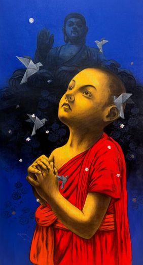 Innocent Wish  by Yashpal N., Painting | Mojarto