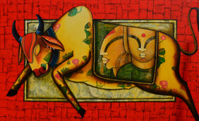 Force in Motion by Anupam Pal, Painting | Mojarto