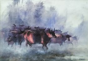 MORNING-III by Sadikul Islam, Painting | Mojarto