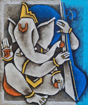 Gunpati - 8 by Balbir Singh, Painting | Mojarto