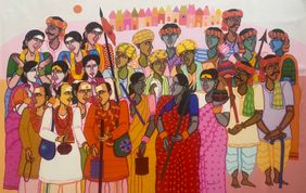 Journey of hopes and wishes by Dhan Prasad, Painting | Mojarto