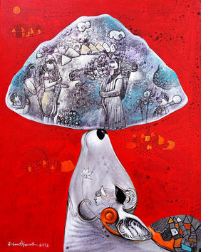 Emotional Attachment by Jiban Biswas, Painting | Mojarto