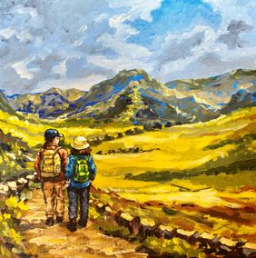 Two souls, one path by Deepali S, Painting | Mojarto