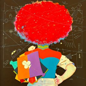 Black board memories 2 by Shiv Kumar Soni, Painting | Mojarto