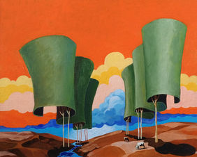 Trees of Doombisai by Ranjit Balmuchu , Painting | Mojarto