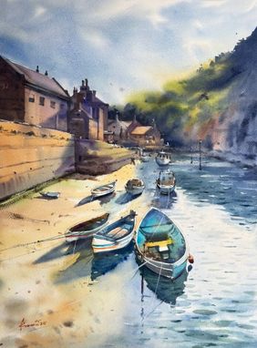 Boat06 by Prasanta Maiti, Painting | Mojarto