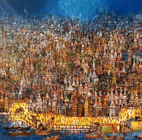 Banaras by M. Singh, Painting | Mojarto