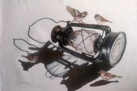 Shadows of yesterday002 by Srinivasa Ram Makineedi, Painting | Mojarto