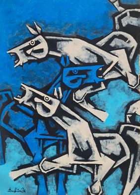 Race series 9 by Balbir Singh, Painting | Mojarto