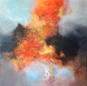 The Burning Sky by Ashish Kamble, Painting | Mojarto