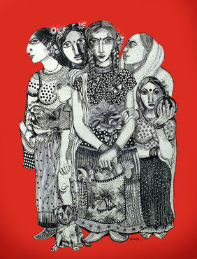 Rural India by Arun Mishra, Painting | Mojarto