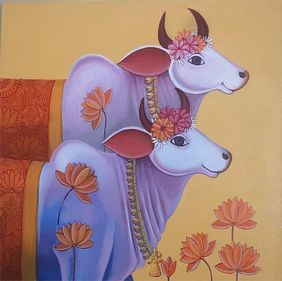 Kamden-Divine Due by Ganesha Chary, Painting | Mojarto