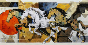 HORSE SERIES 317 by Devidas Dharmadhikari, Painting | Mojarto