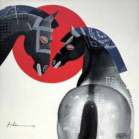 The Aesthetics of Energy BFIII by Ashis Mondal, Painting | Mojarto