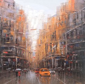 Urban Pulse by Purnendu Mandal, Painting | Mojarto