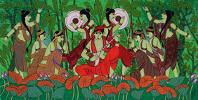 Celebration by Chetan Katigar, Painting | Mojarto