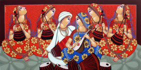 TUNE OF BENGAL by Sekhar Roy, Painting | Mojarto