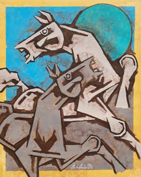 Race series 11 by Balbir Singh, Painting | Mojarto