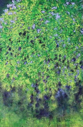 Spring blooms by Palash Chandra Naskar, Painting | Mojarto