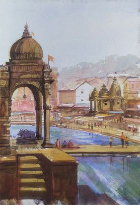Panchvati Nashik by Ananda Ahire, Painting | Mojarto