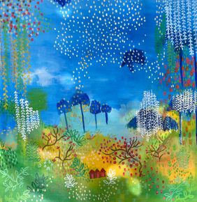 enchanted forest 3 by Shelja Garg, Painting | Mojarto