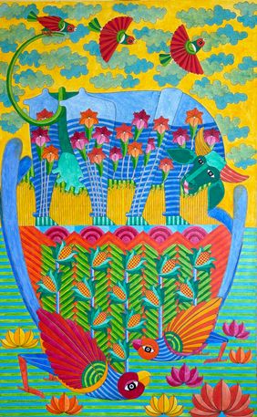 Untitled  by Thota Laxminarayana, Painting | Mojarto