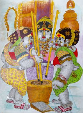 Heritage at Hearth by Narahari Bhawandla, Drawing | Mojarto