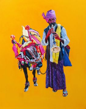 Indian Culture 14 by Sujit Karmakar, Painting | Mojarto