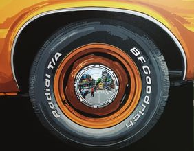 Car 40 by Sujit Karmakar, Painting | Mojarto