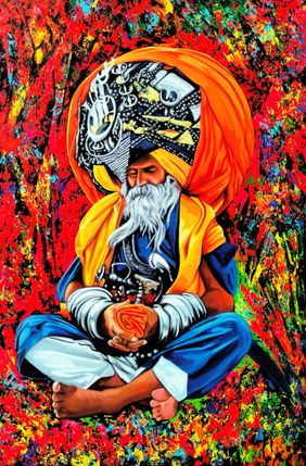NIGHANG 17 by Sujit Karmakar, Painting | Mojarto