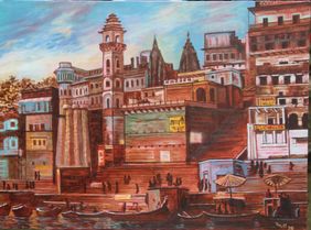 Sacred Space  by Mamta Malhotra, Painting | Mojarto