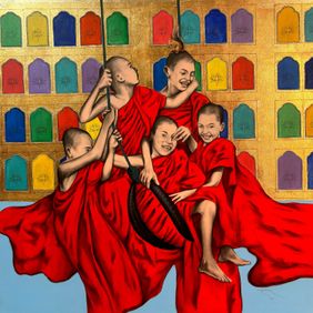 Golden Bliss by Yashpal Nandgaonkar, Painting | Mojarto
