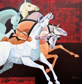 The Aesthetics of Energy BFII by Ashis Mondal, Painting | Mojarto