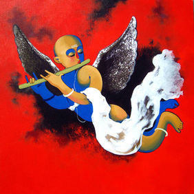 Devdut by Prakash Pore, Painting | Mojarto