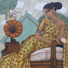 The Melodic Echo by Varsha Kharatmal , Painting | Mojarto