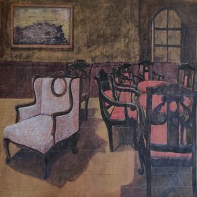 The Waiting Room by Soyli Saha, Painting | Mojarto