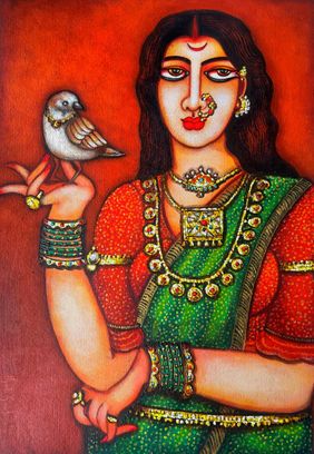 The Grace of Maharashtra by Piyali Sarkar, Painting | Mojarto