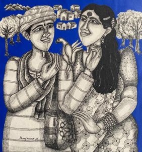 Couple by Dhan Prasad, Drawing | Mojarto