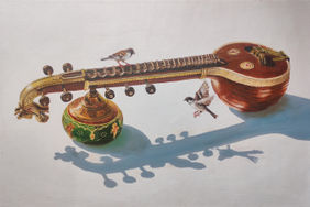Echoes of strings by srinivasa Ram Makineedi, Painting | Mojarto