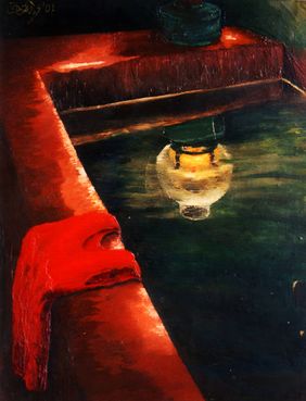 THE DIVINE LIGHT by Prasenjit Nath, Painting | Mojarto