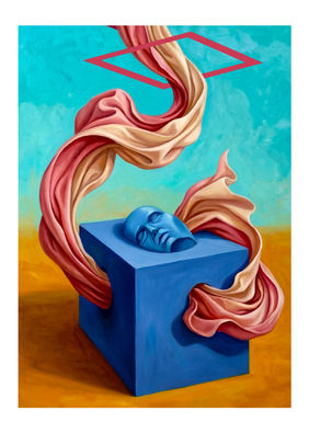 The Cube And The Fold by Ranjit Balmuchu, Digital art | Mojarto