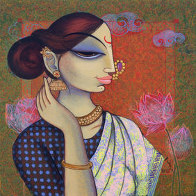 Radiant Beauty by Varsha Kharatmal , Painting | Mojarto