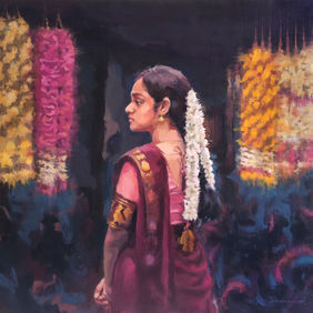 Jasmine Silence by Jeyaprakash M, Painting | Mojarto