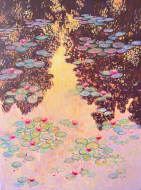 Twilight Blooms by Amita Dand, Painting | Mojarto